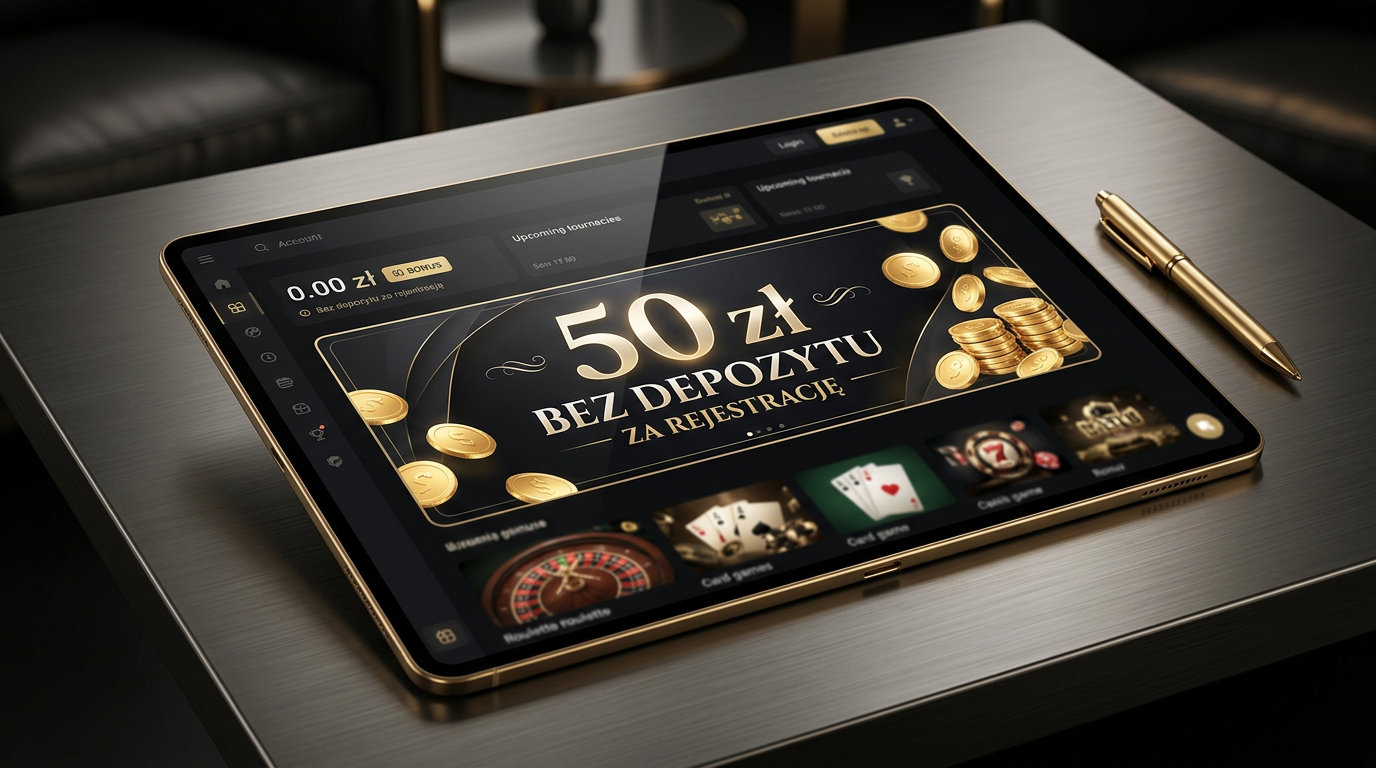 Grafika przedstawiająca bonus 50 PLN w kasynie online